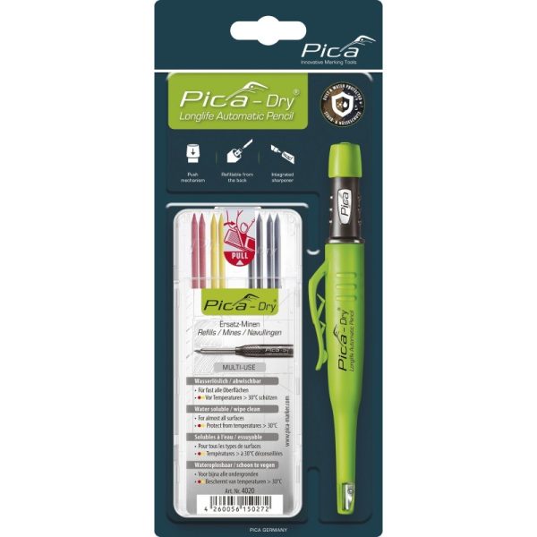 Packs de marcador 3030 Pica-Dry® y estuche de minas